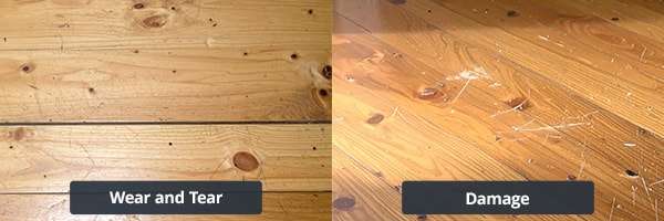 A comparison view of two different floors